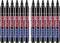 Black Paint Pens Paint Markers - 12 Pack Permanent Quick Dry Waterproof Marker Pens for Rocks Wood Fabric Plastic Canvas Glass Mugs Metal Tire Stone